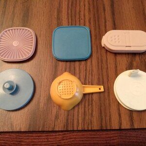 Vintage set of Tupperware magnets
